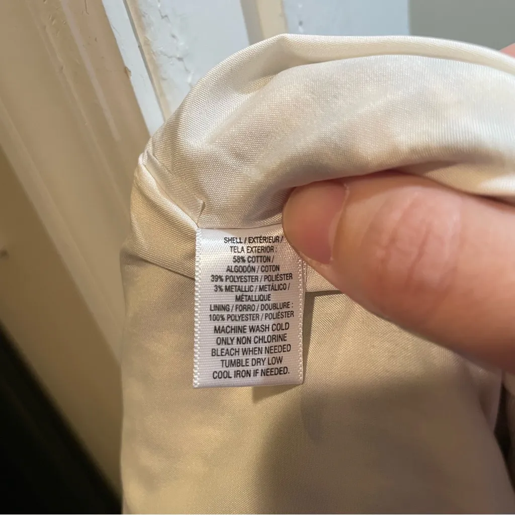 Loft Petites Black White Good Metallic Jacquard Skirt Women’s Size 6 Petite - Image 9