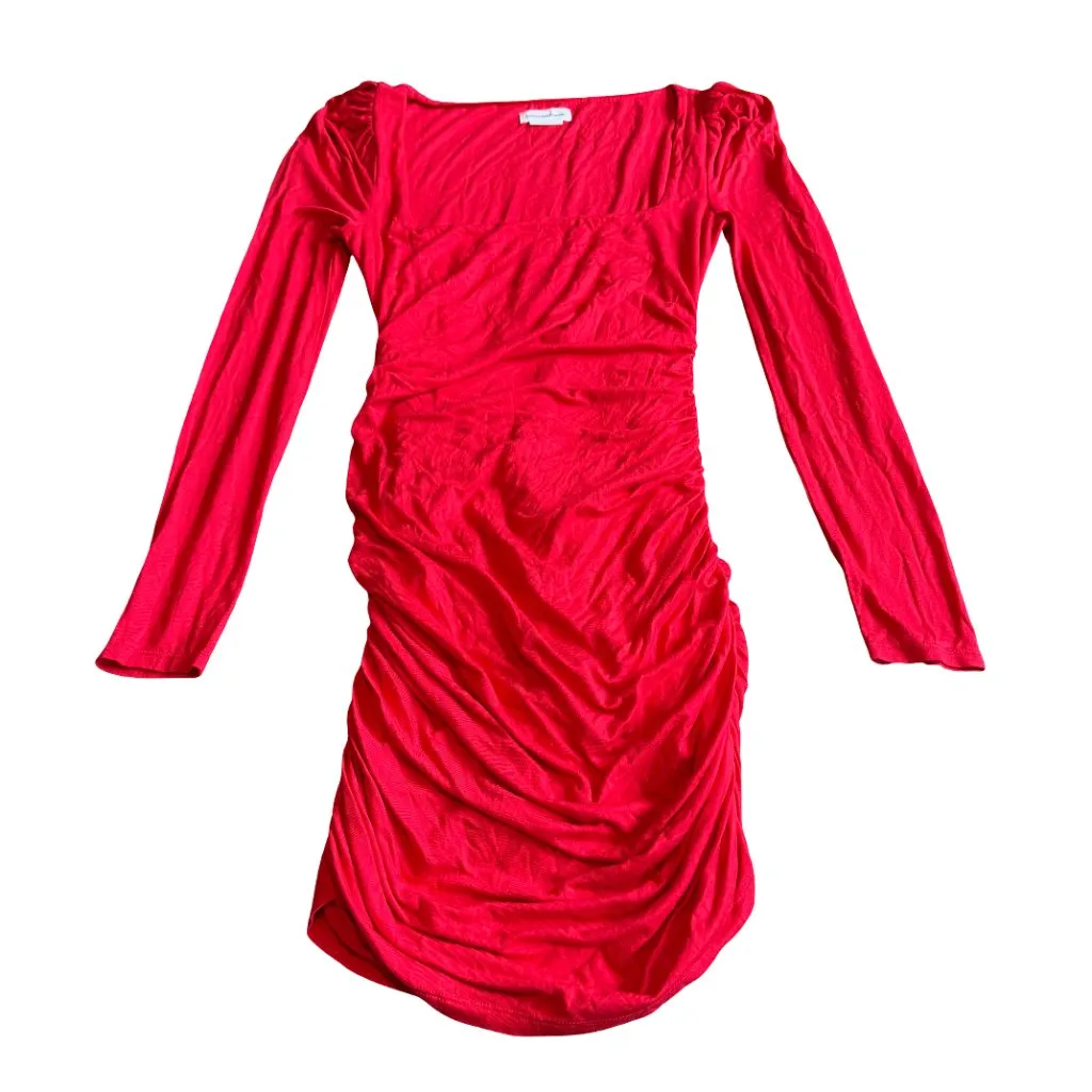 Lovers and Friends Benae Mini Dress Long Sleeve Square Neck Stretch Size Small - Image 2