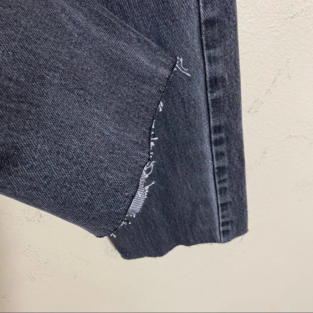 Vintage 90’s Esprit Black High Rise Straight Leg Button Fly Jean Size 28 - Image 6