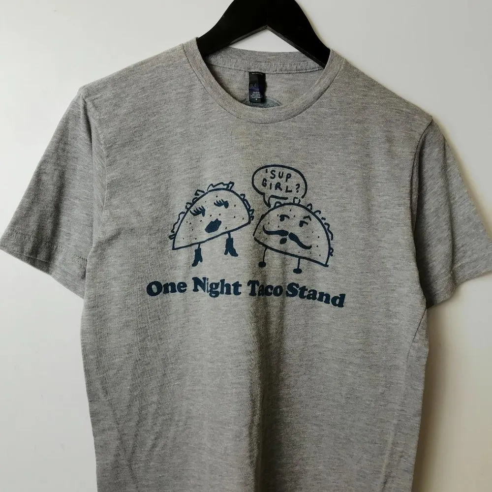 One Night Tace Stand Josh Grider T Shirt Sup Girl Humor Double Sided Graphic M Size M - Image 13