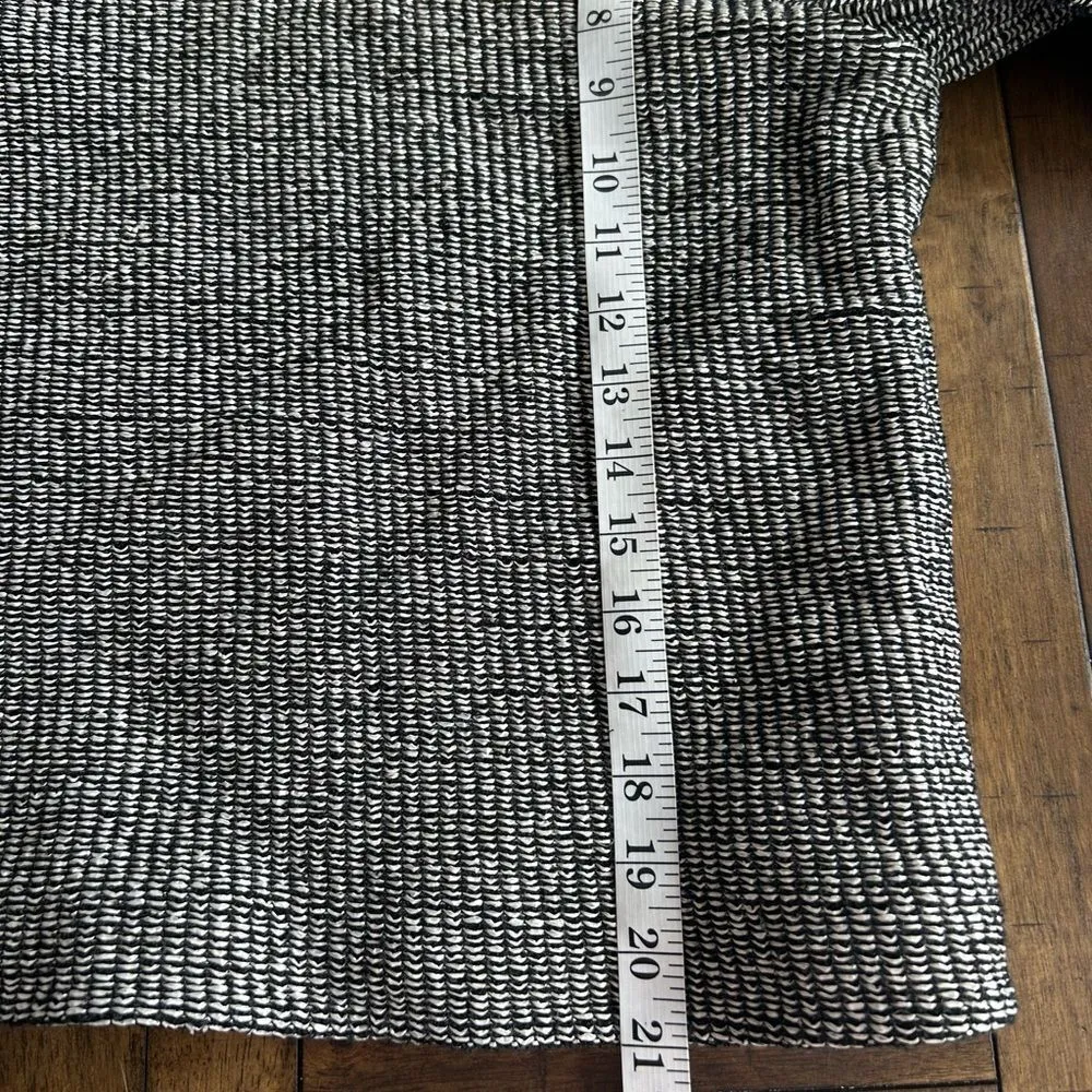 Tory Burch Gray Black Raffia Sweater Style 12152141 Size Medium $395 - Image 10