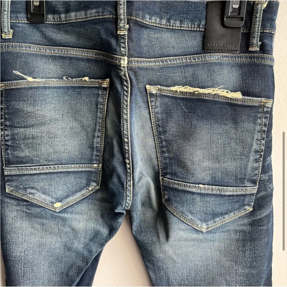 Revelation Jeans Skinny Jimmy Sweat Blue Size 31 x 32 - Image 5