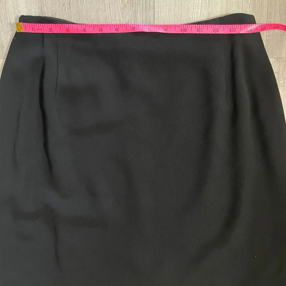 Iris Singer Collection size 14 black pencil skirt. Please see measurements - Image 5