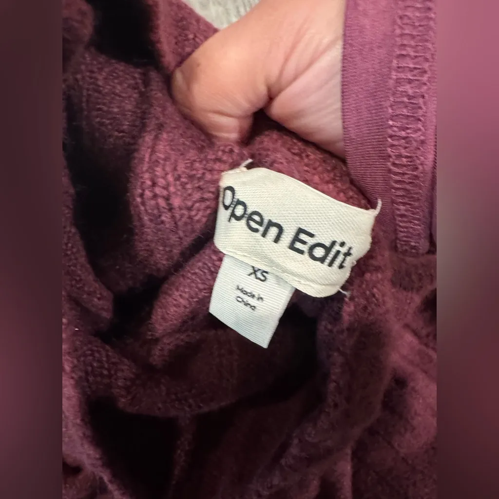 Elegant Plum Cowl Neck Sweater - Image 7