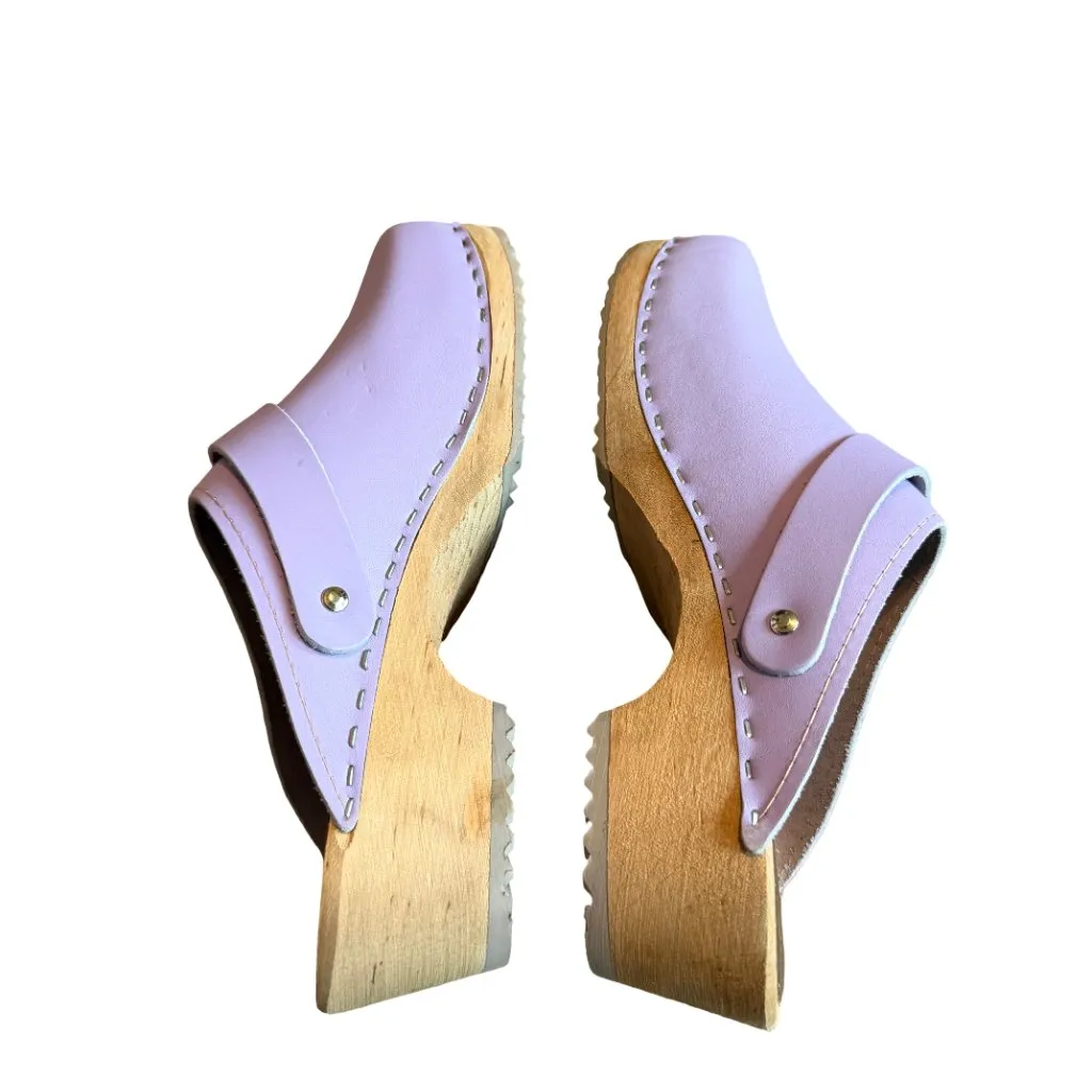 Mia Alma Lilac Purple Backless Clogs Shoes Comfort Classic Bold Size 37 7 NIB - Image 2