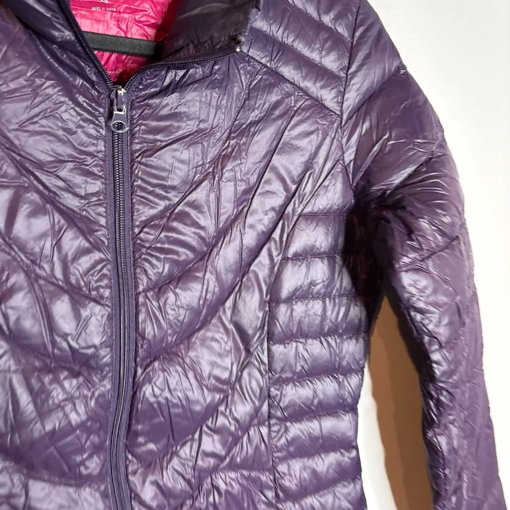 Bernardo  dark purple packable down puffer coat - Image 2
