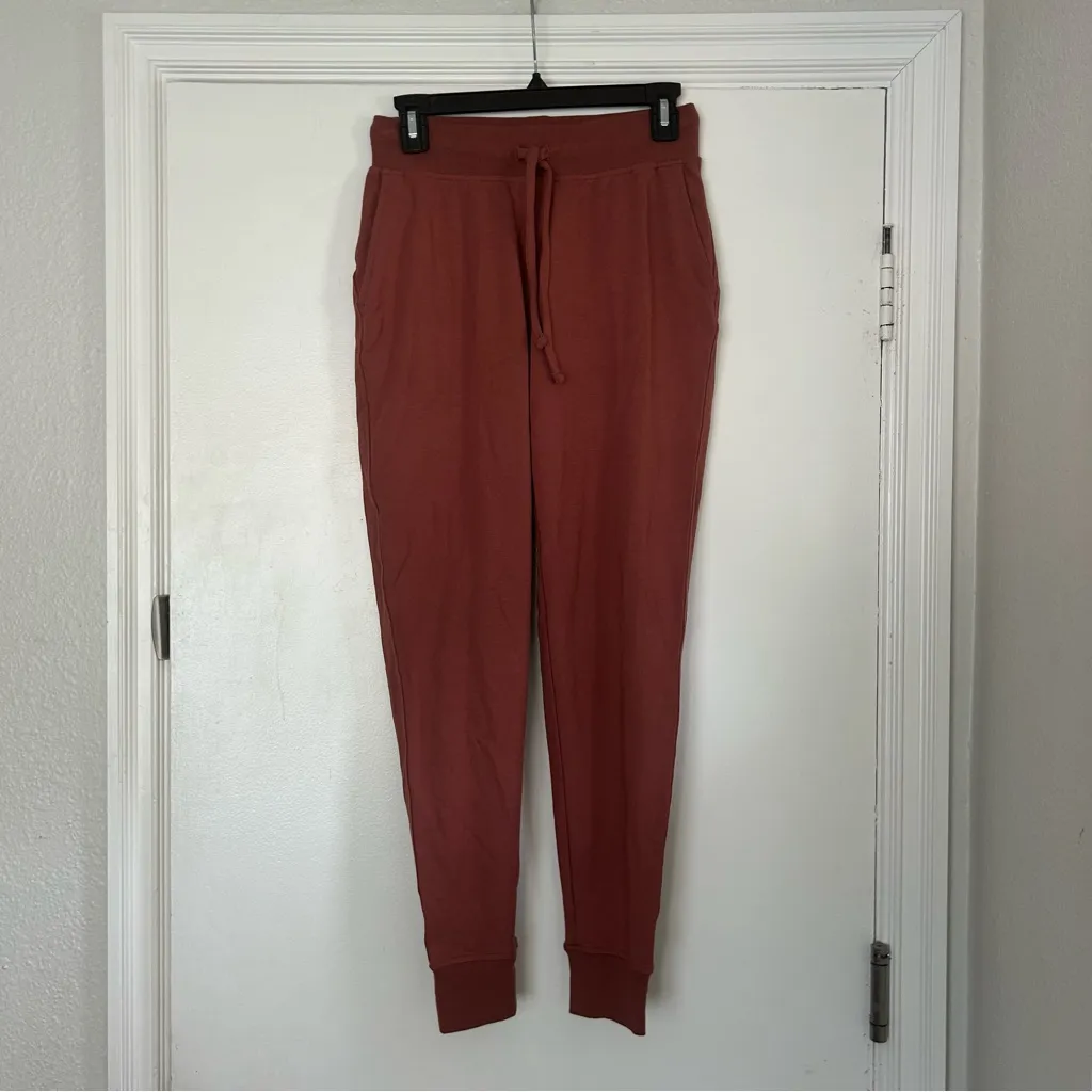 Knix Favorite Jogger High Rise Lounge Casual Pants NWT Cinnamon Brown Red S - Image 2