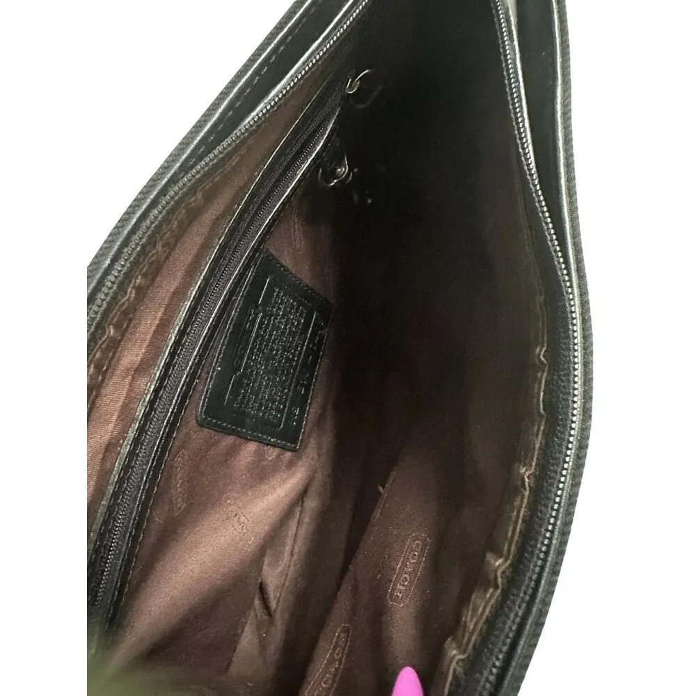 COACH Black Vintage Adjustable Buckle Shoulder Bag - Image 7