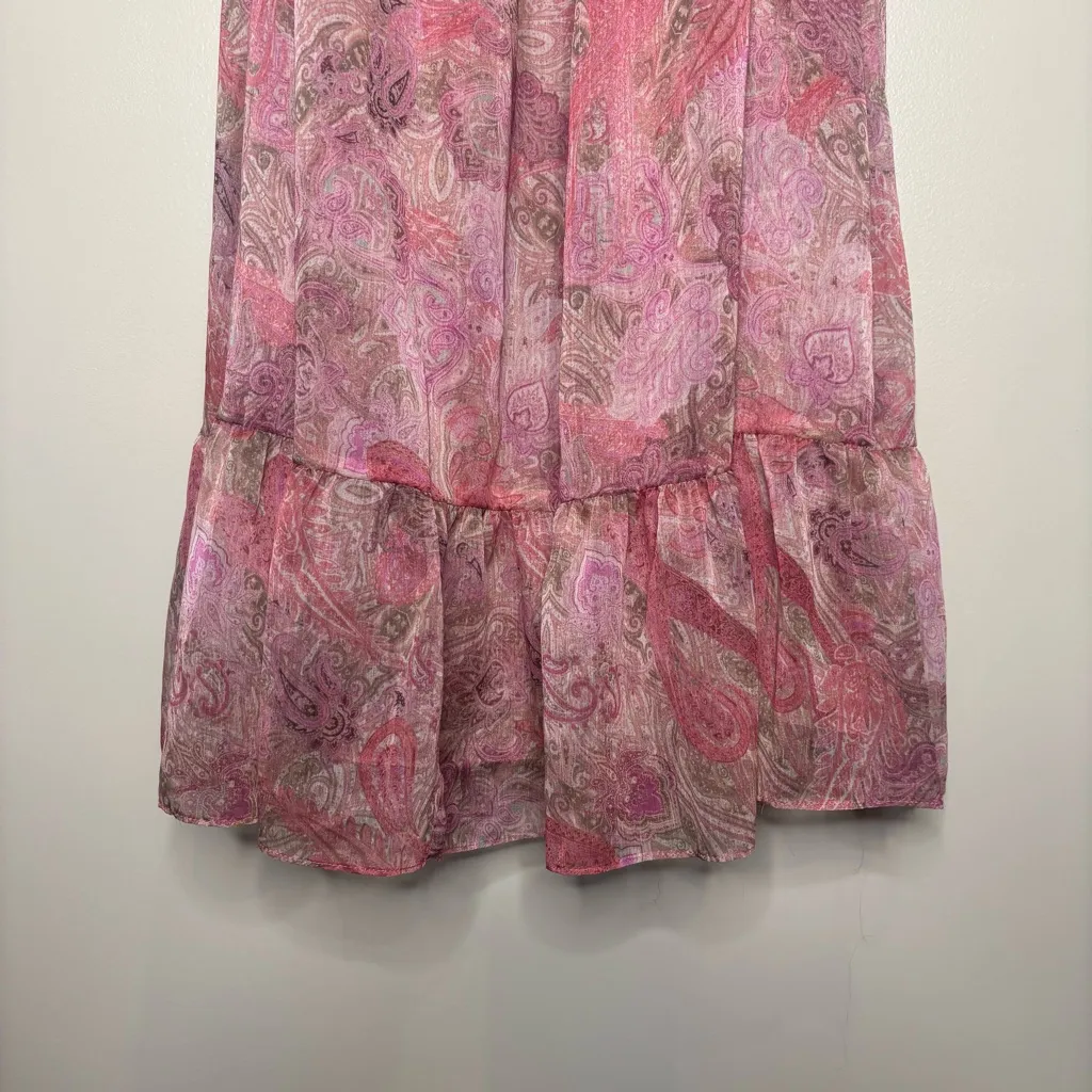 Misa Los Angeles Arianne Chiffon Maxi Cutout Dress in Muted Paisley - Image 7