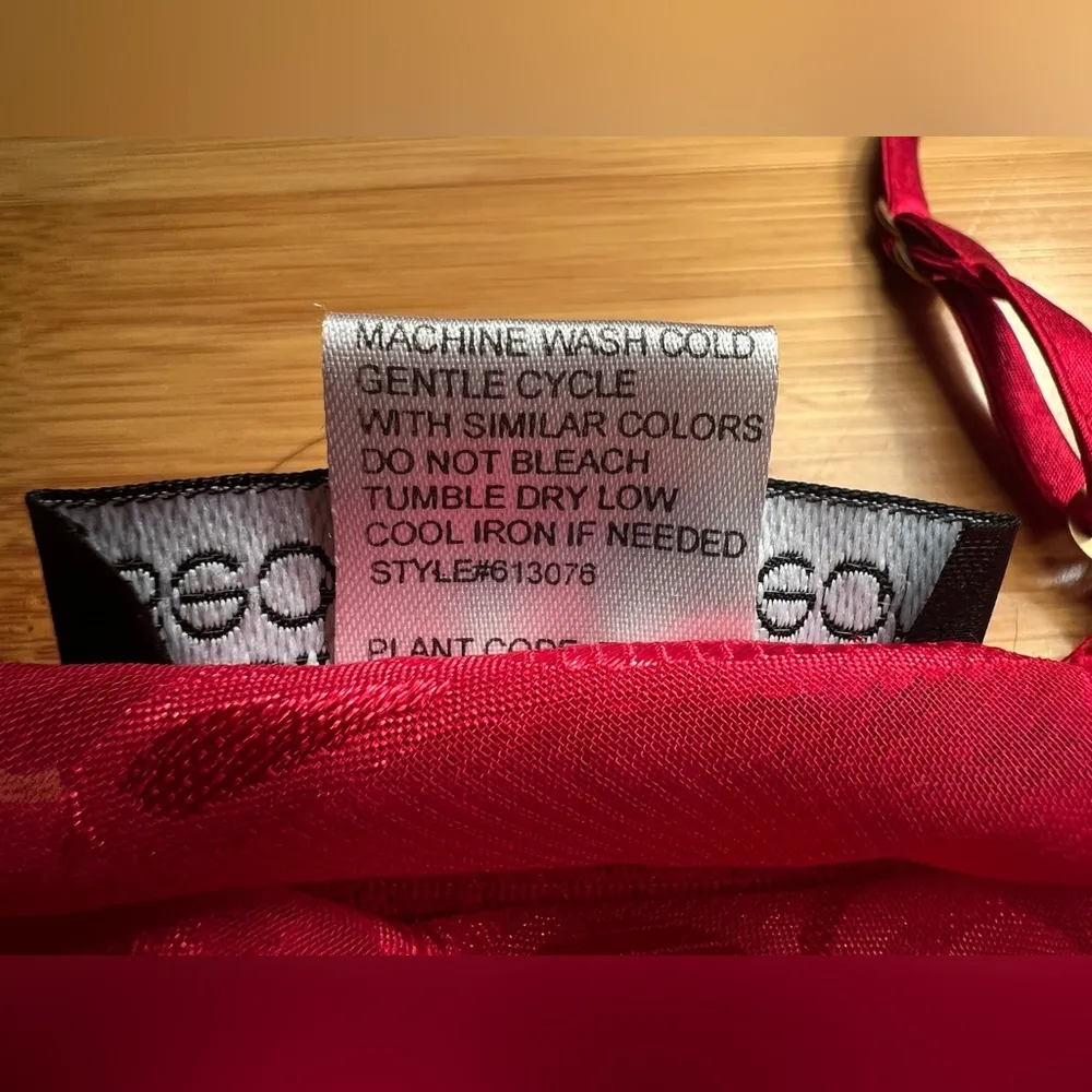 Cinema Etoile Seductivewear Red Sheer Chiffon Babydoll Lingerie Chemise,Y2K|Sz:S - Image 10