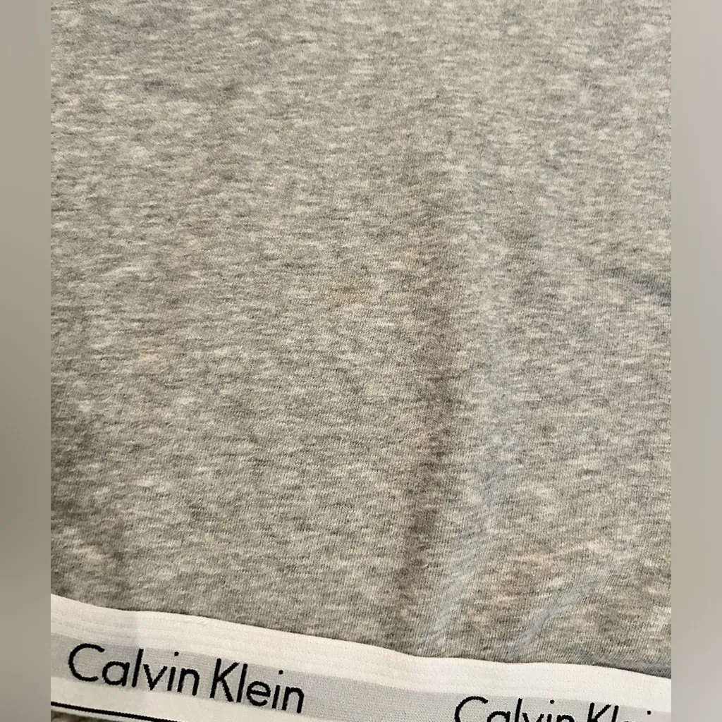 Calvin Klein Hoodie with Logo Band size small light gray‎ hoodie sleepwear - Image 7