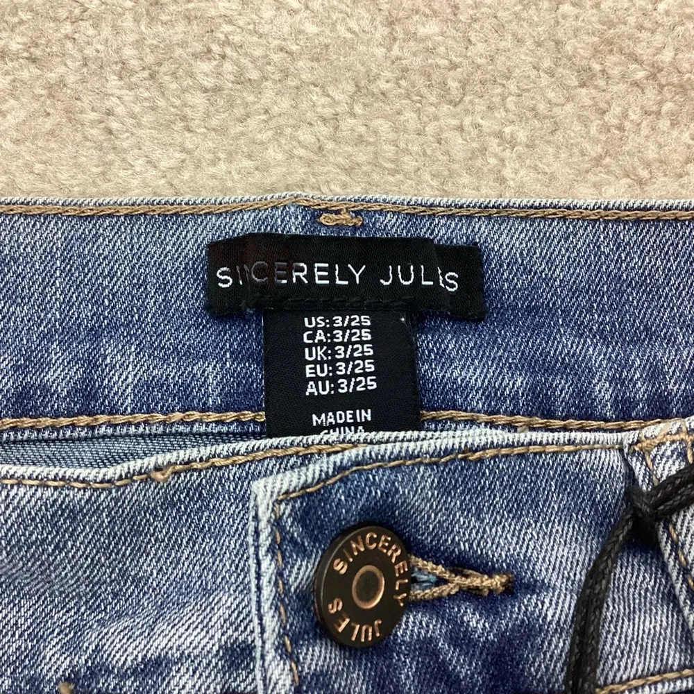 Sincerely Jules Maxi High Slit Denim Skirt Size 3/25 NWT - Image 6