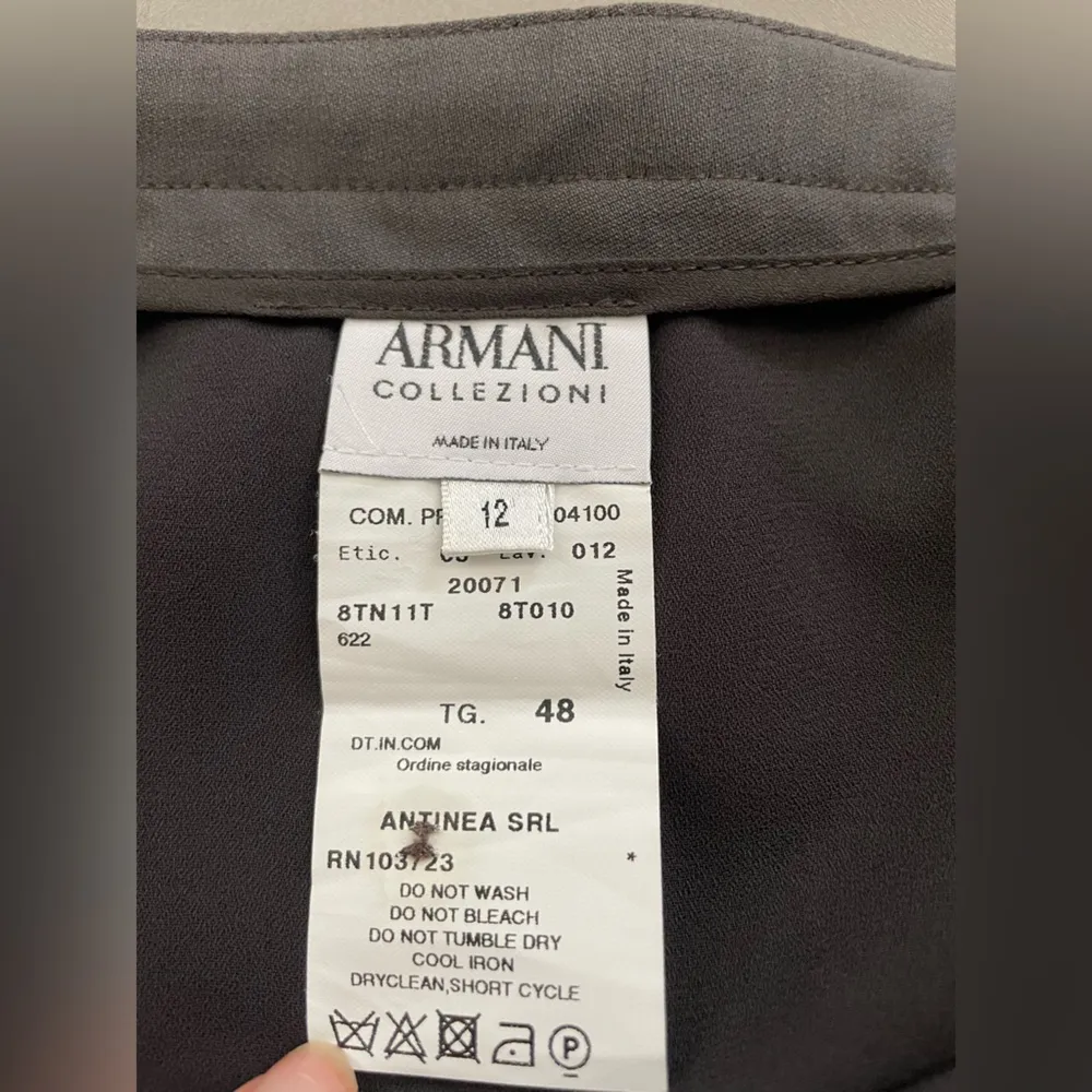 Armani Collezioni Antinea Chevron Jacquard Women’s Wool Suit Set Size 12 - Image 8