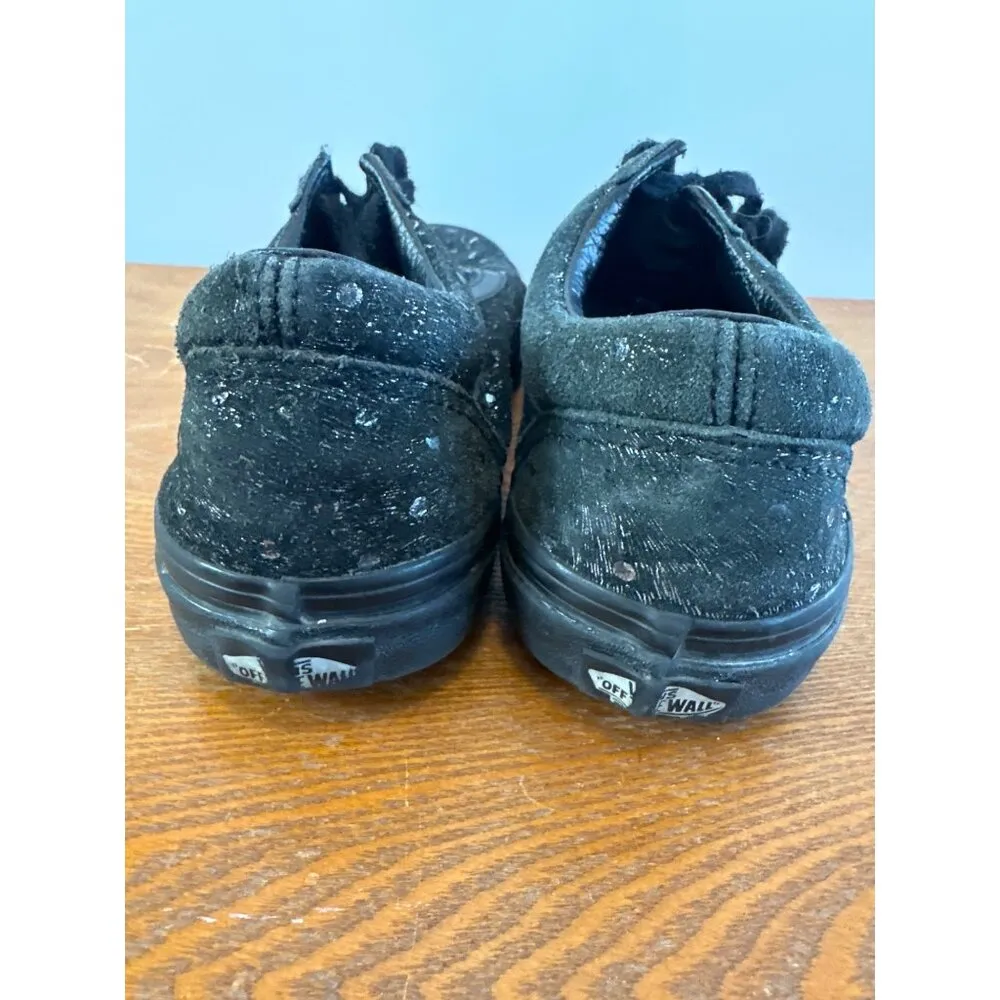 Women’s VANS Cheetah Lace Up Print Metallic Black. Size 5 .5. Sku 2822 - Image 11