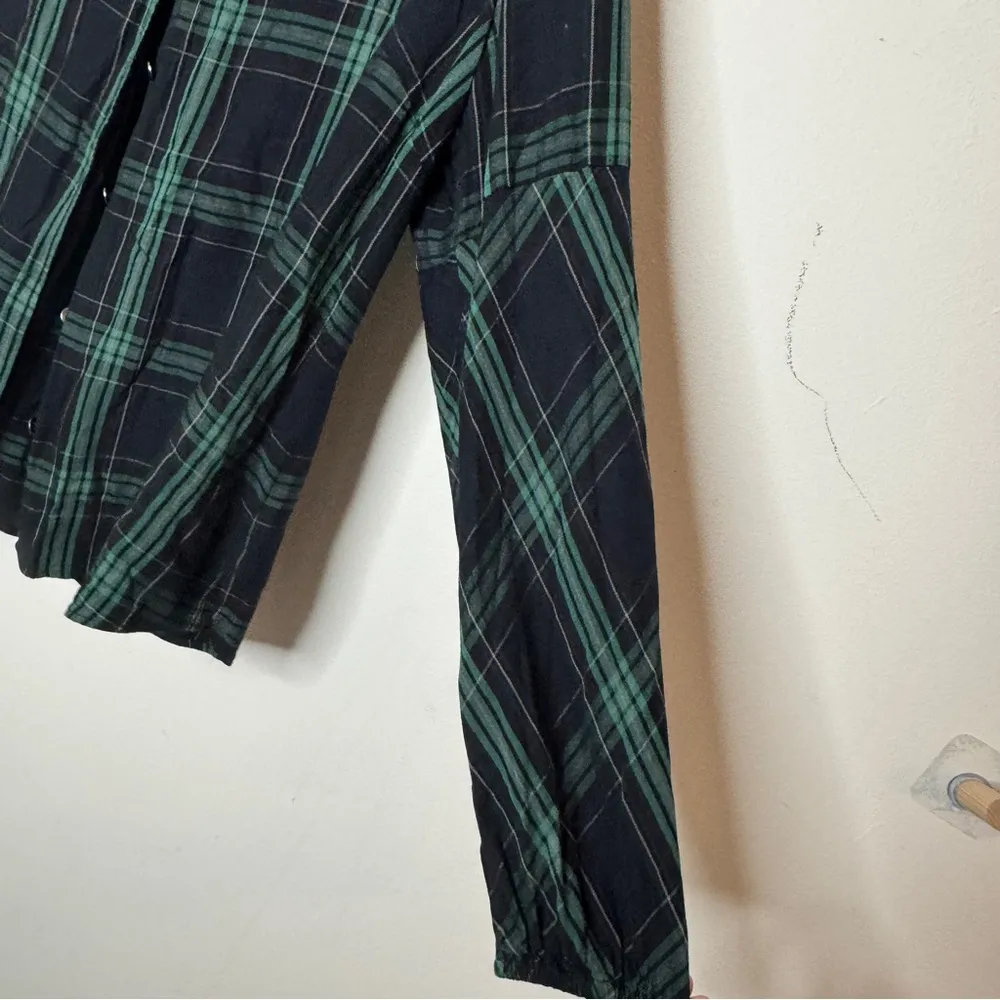 CAbi Big Sur Plaid Button Front Blouse - Size XL - Image 2