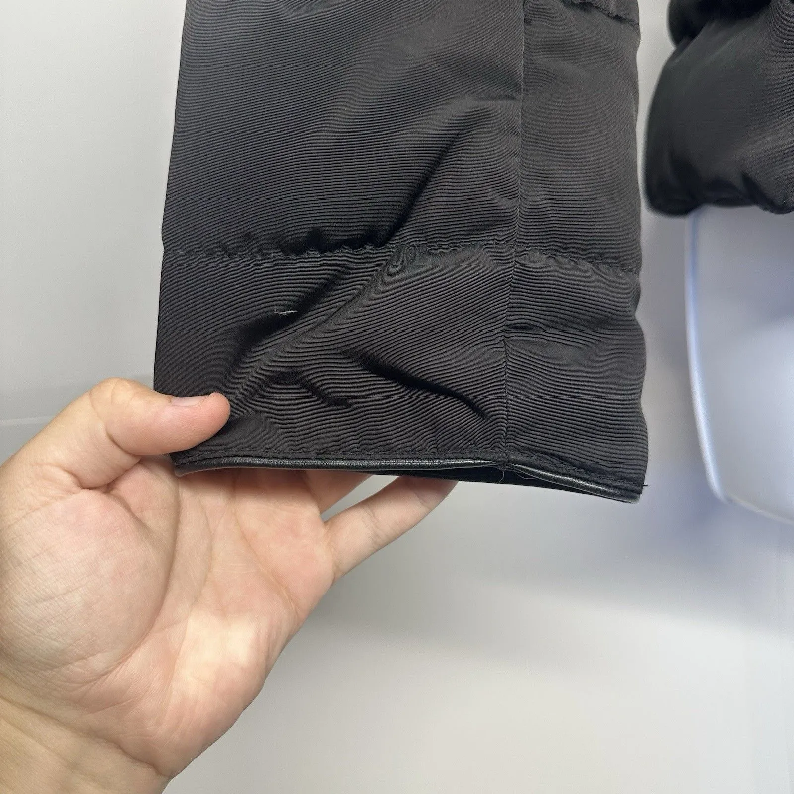 Zara Woman Black Down Puffer Jacket  Polyester Womans LARGE Fleece Lining - Image 3