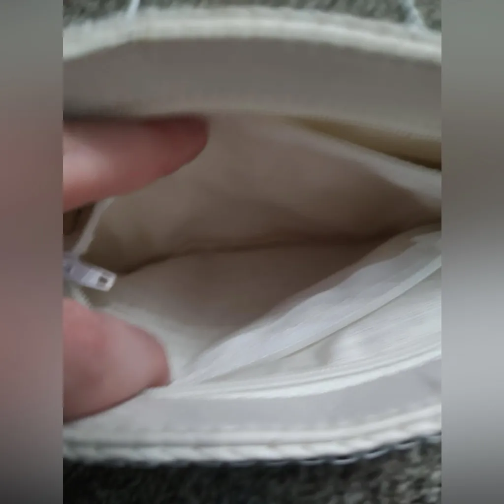 New Vintage White Metal Mesh Shoulder Crossbody Bag Purse - Image 4