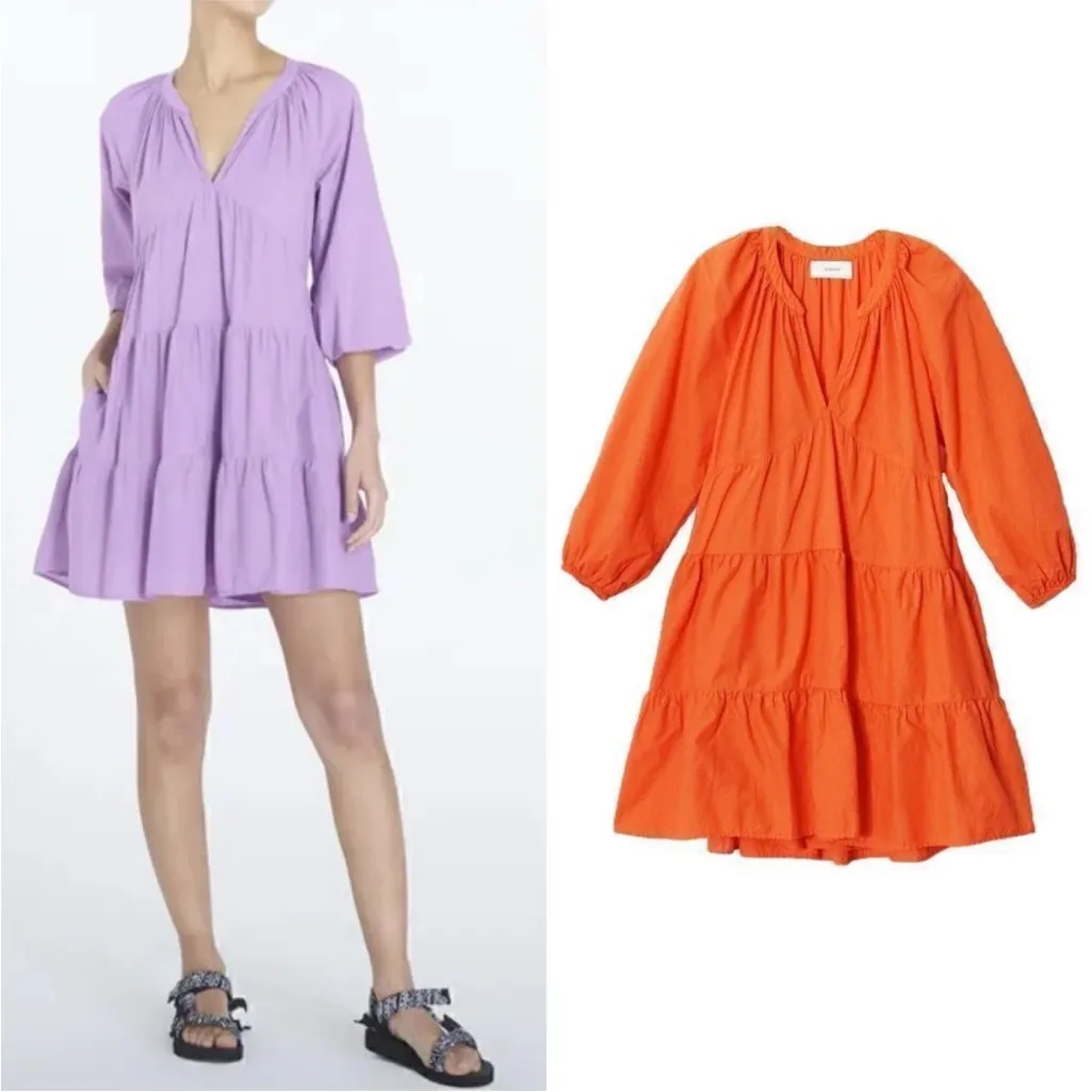 Xirena Nadia Dress Size Medium Orange - Image 2