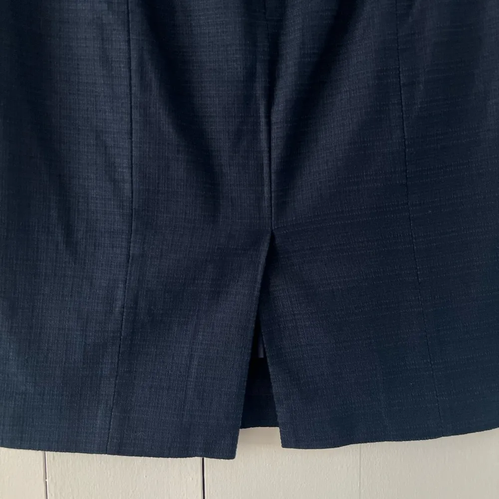 J. Crew Navy Blue Pencil Skirt Size 2 - Image 2