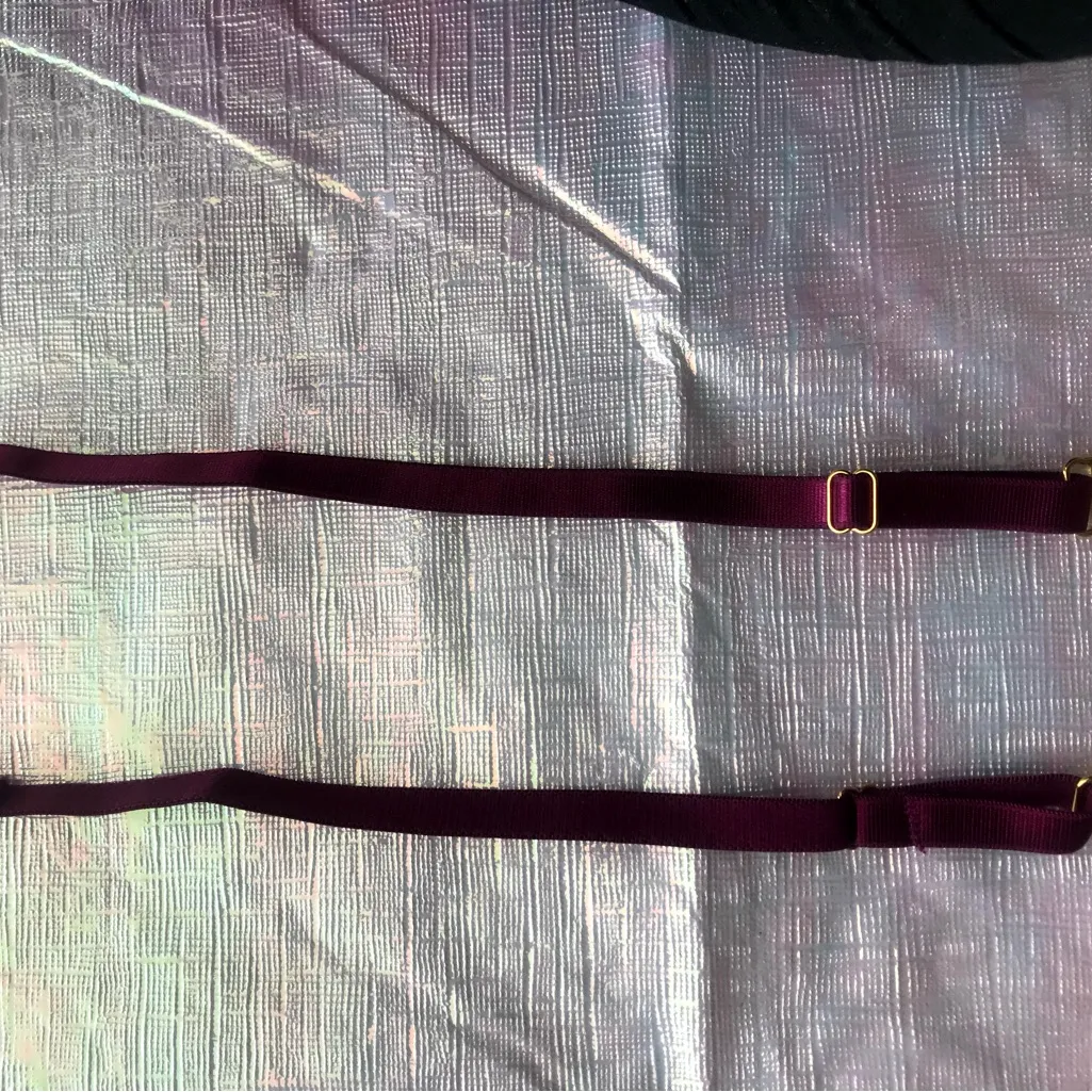 NWT Maroon Lace Lingerie with garter straps - Image 11