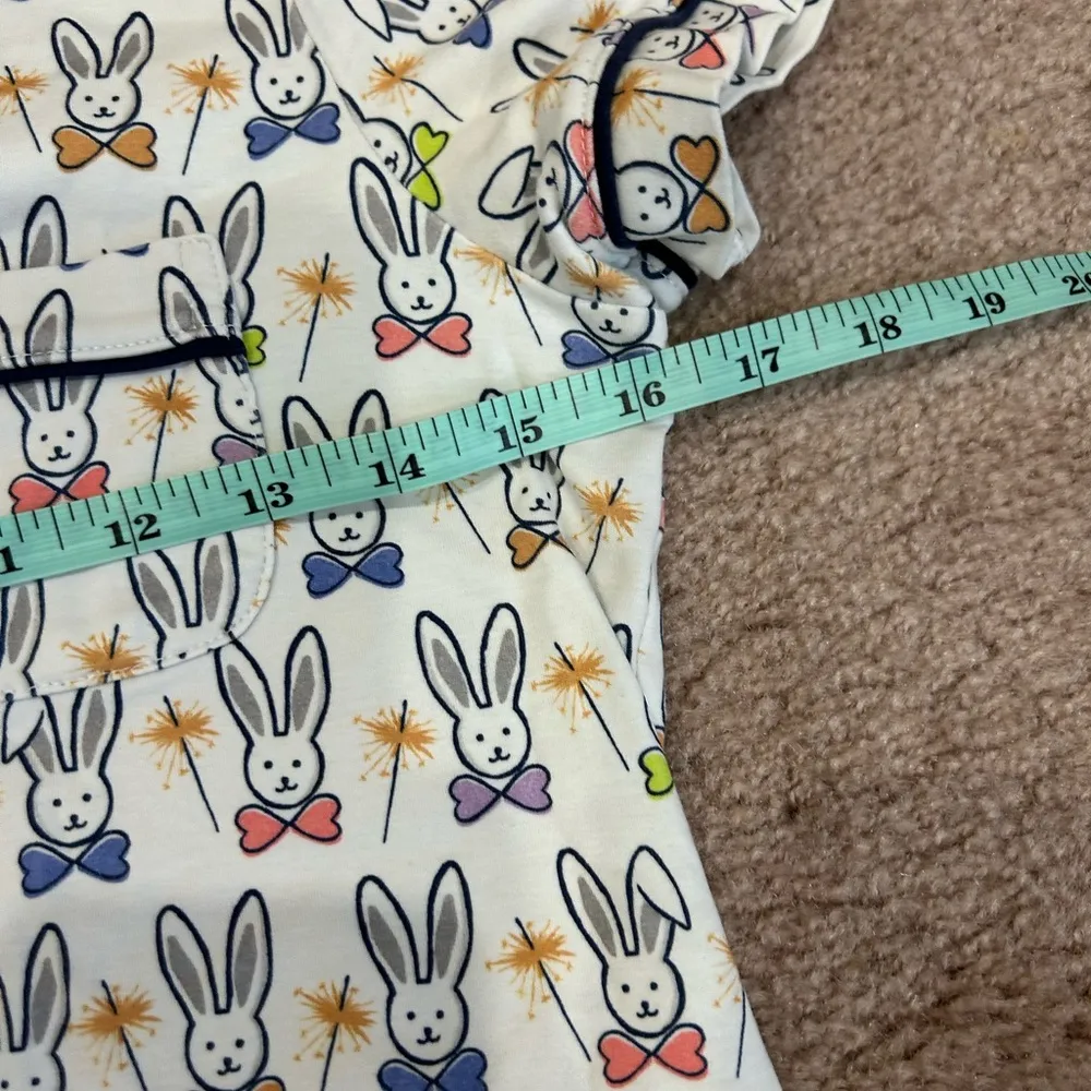 Roller Rabbit Celebration Bunnies Polo Pajama Set Size P - Image 8