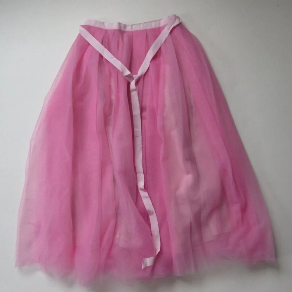 NWT J.Crew Tulle Ball Skirt in Neon Orchid Pink Pleated Ribbon Belt A-line 8 - Image 4