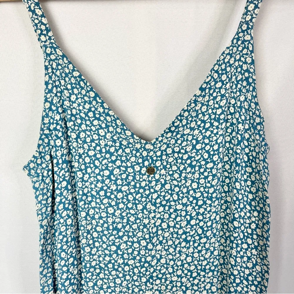 Billabong Florida Blue Haze Floral Cropped Jumpsuit 10 - Image 48