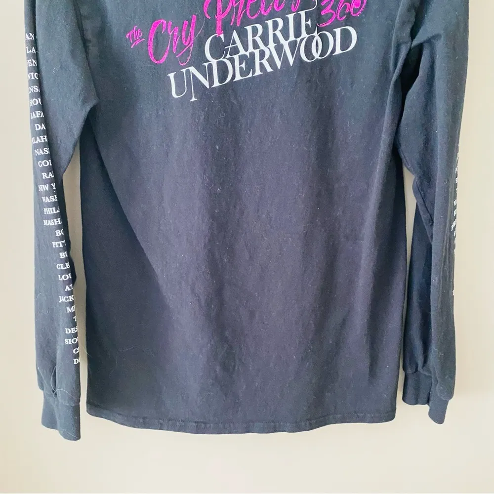 Carrie Underwood Cry Pretty Tour 360 Concert Top Black Sz Small - Image 9