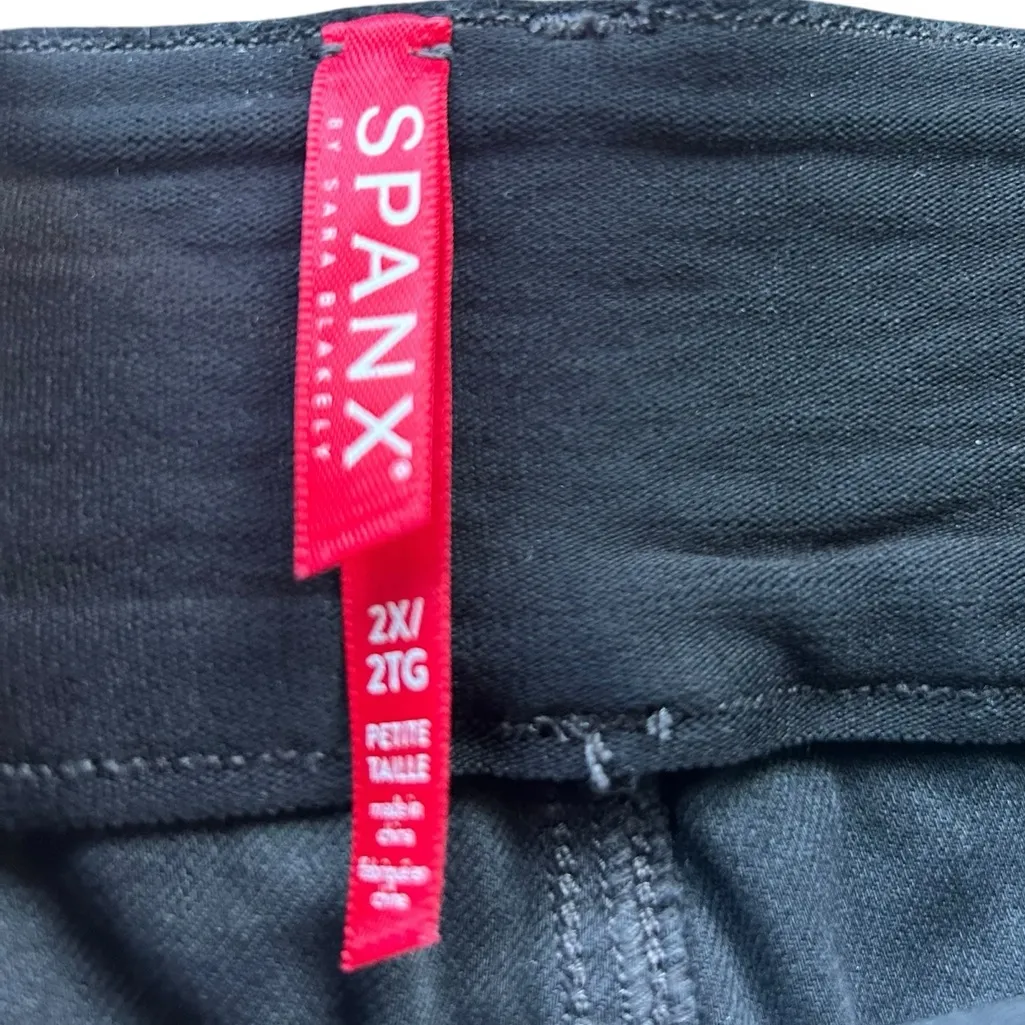 Spanx Stretch Twill Ankle Cargo Pants Washed Black 2X Petite NWT - Image 7