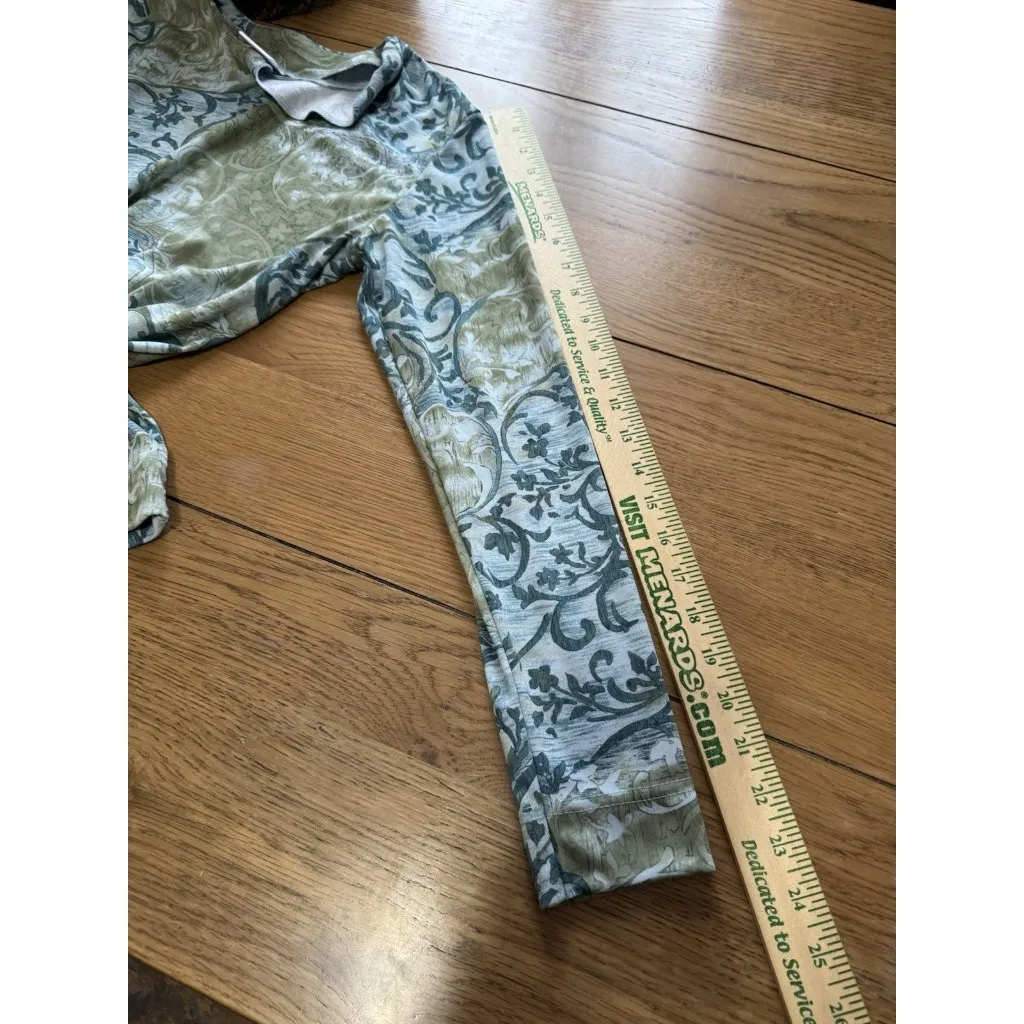 Classics By Jantzen Women Paisley Long Sleeve Blouse Career Business Casual City Size undefined - Image 6