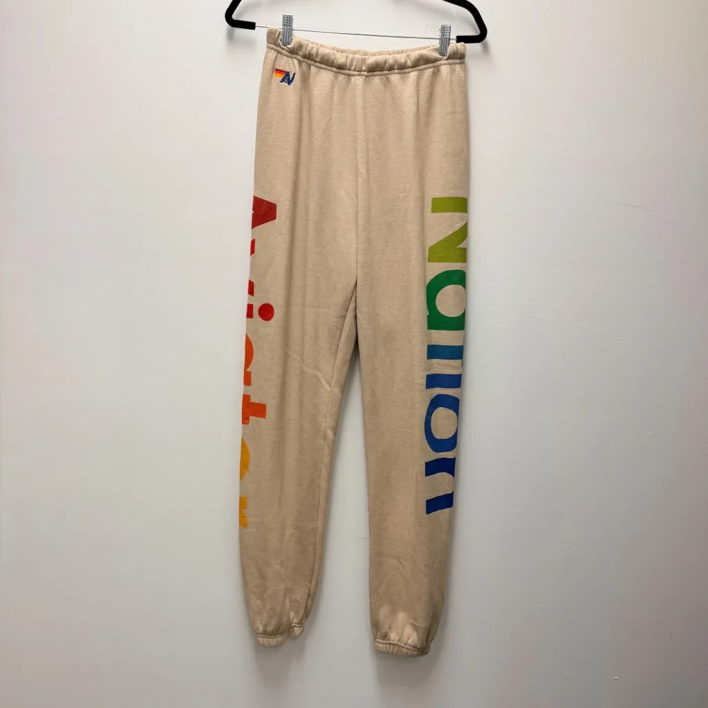 Aviator Nation 2 Sweatpants, Sand Tan | Size Medium - Image 5
