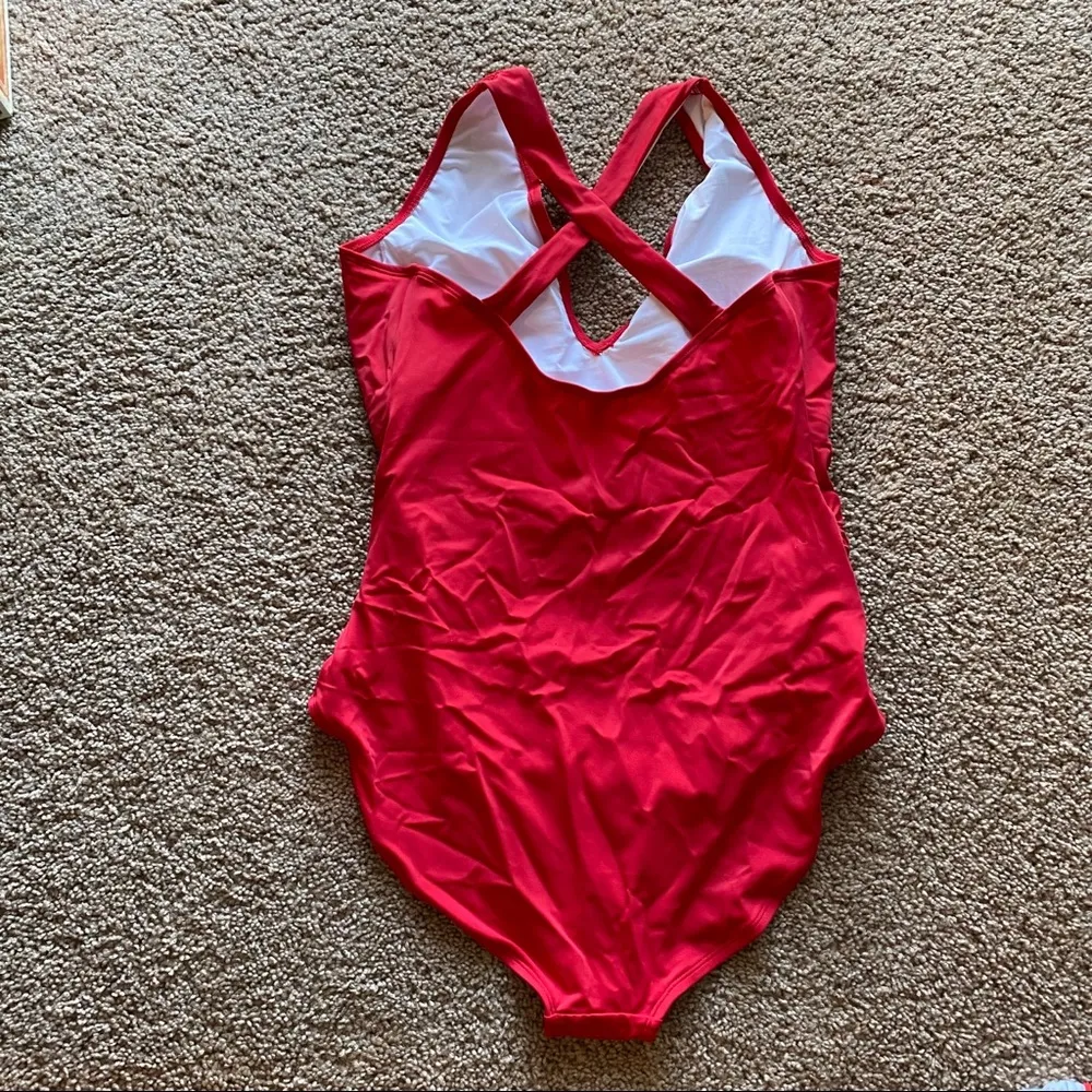 NWOT One-Piece Red Suit - Image 2