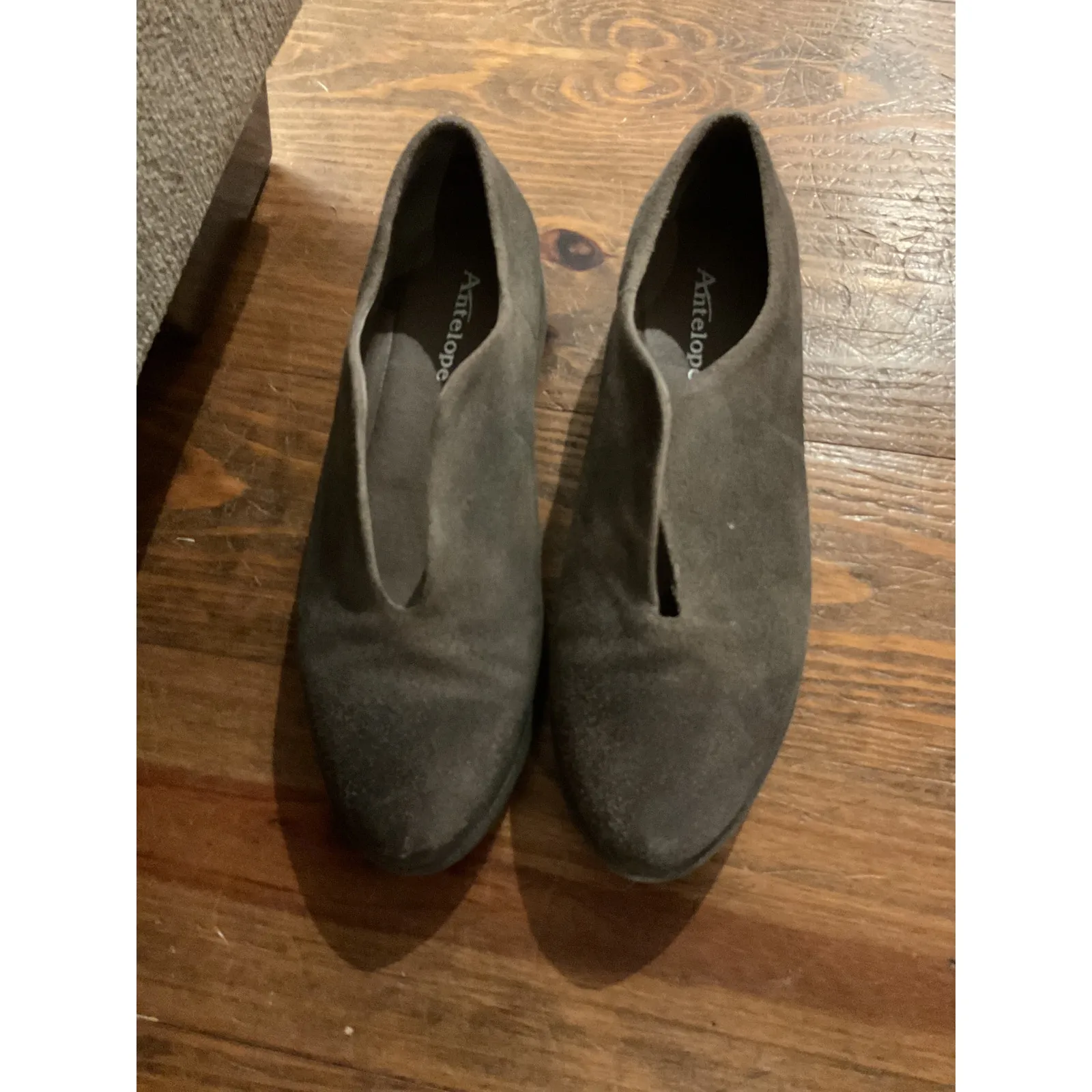 Antelope 211 Easy Suede Leather Flatform in Grey, 40 (9-9.5) - Image 9