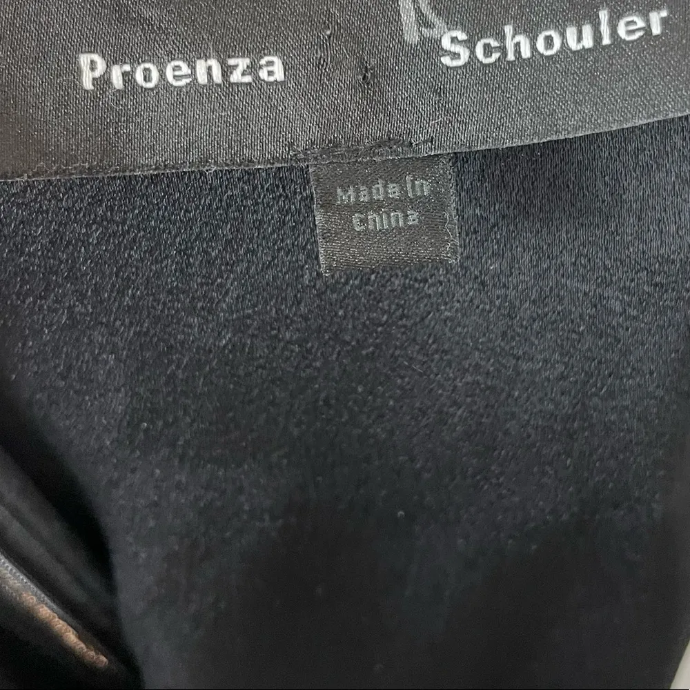 Proenza Schouler Size 2 Black Sleeveless Flared Dress lace up back - Image 9