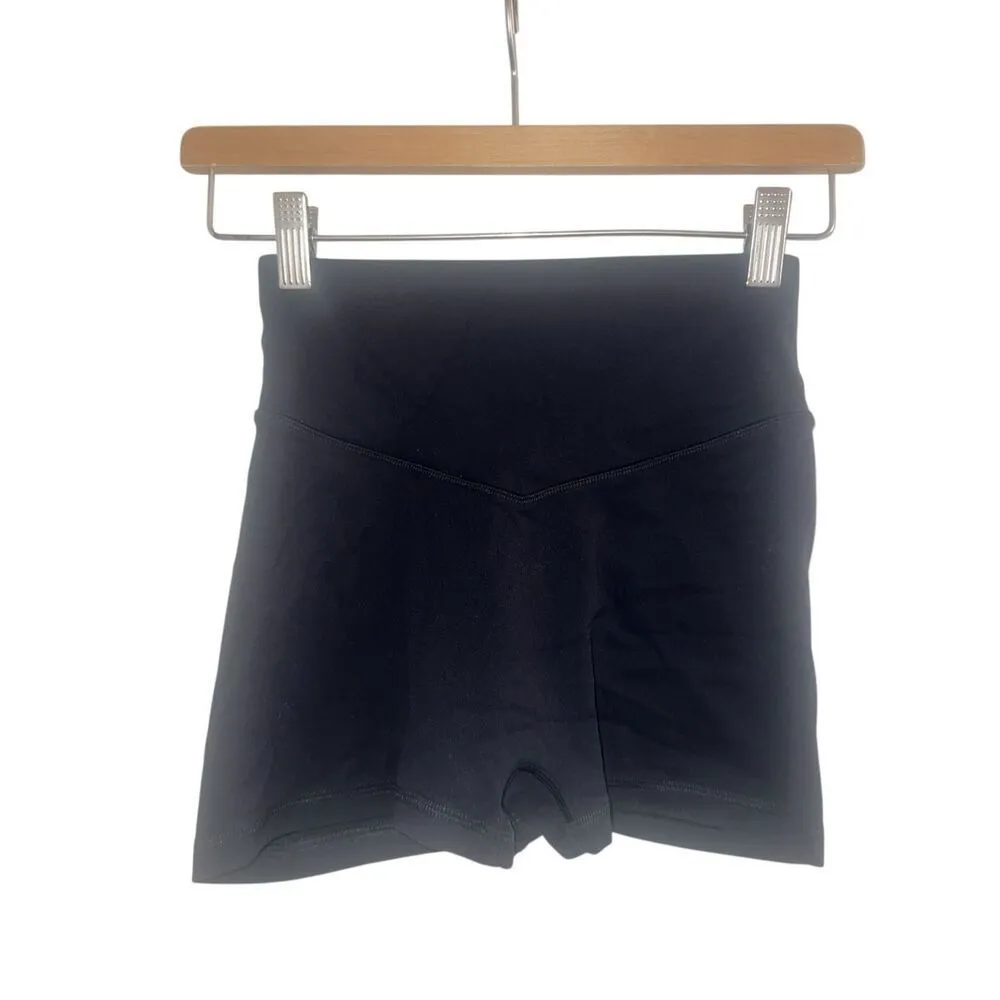 ✨VANTONIA Womens Scrunch Butt Biker Sz XS Shorts 2"✨ Black - Image 4