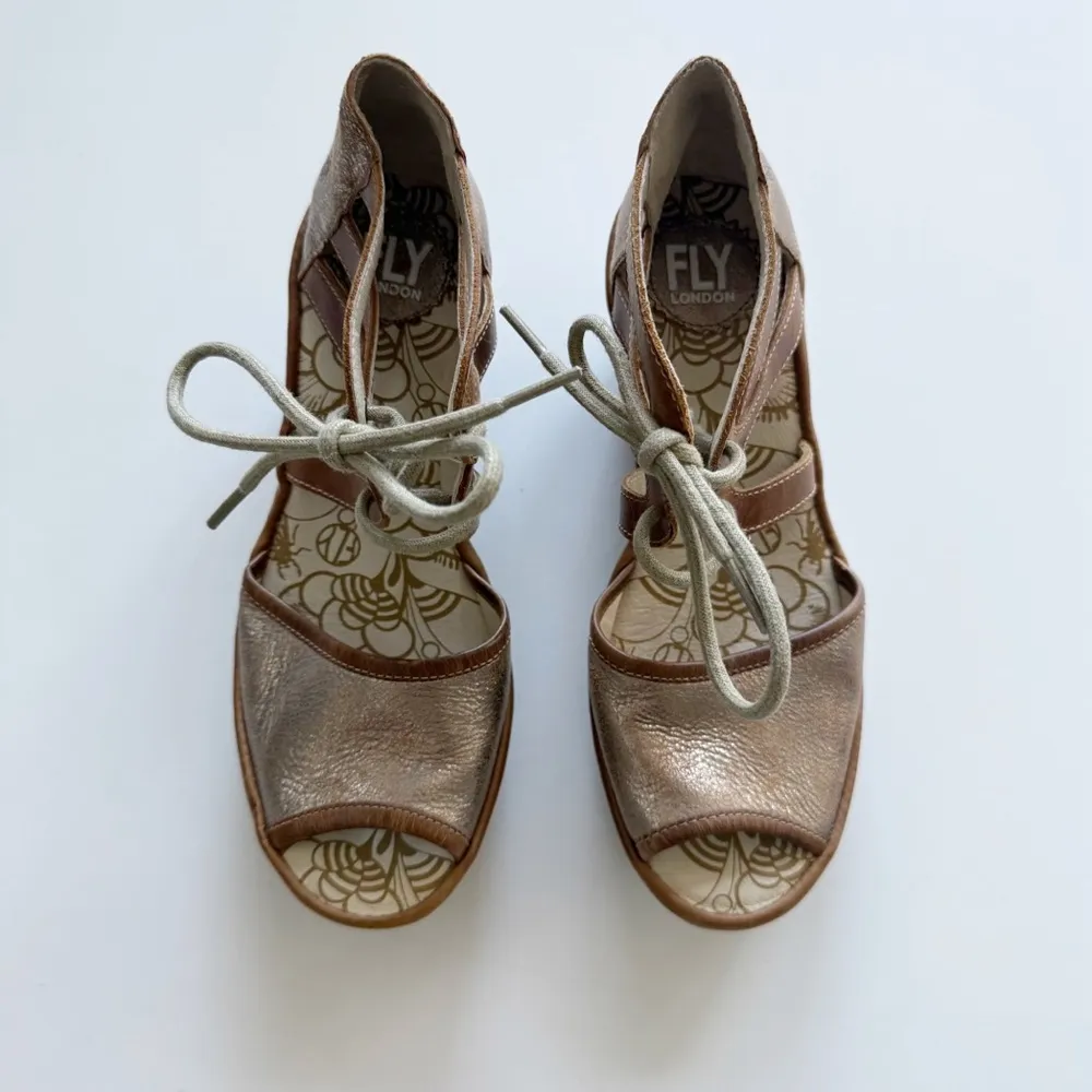 Fly London Yafi Wedge Sandals size 38/7.5 - Image 3