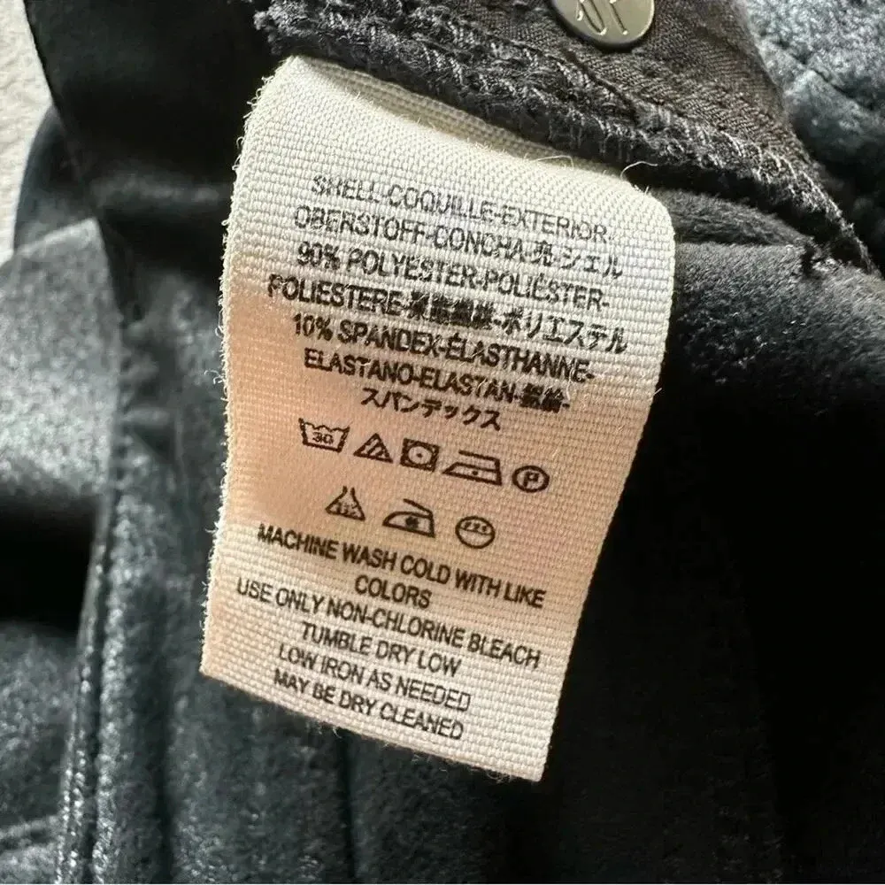 We The Free High Rise Coated Black Skinny Jeans Size 26 - Image 8