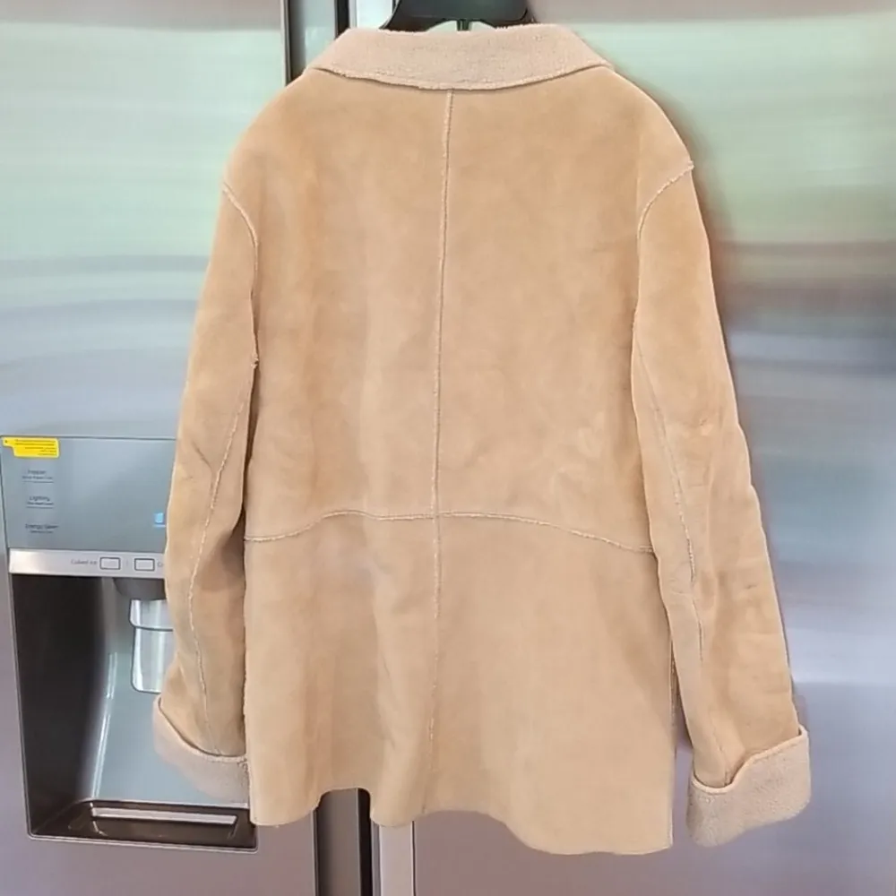 💕GUESS💕 Vintage Genuine Leather Suede Coat M - Image 7