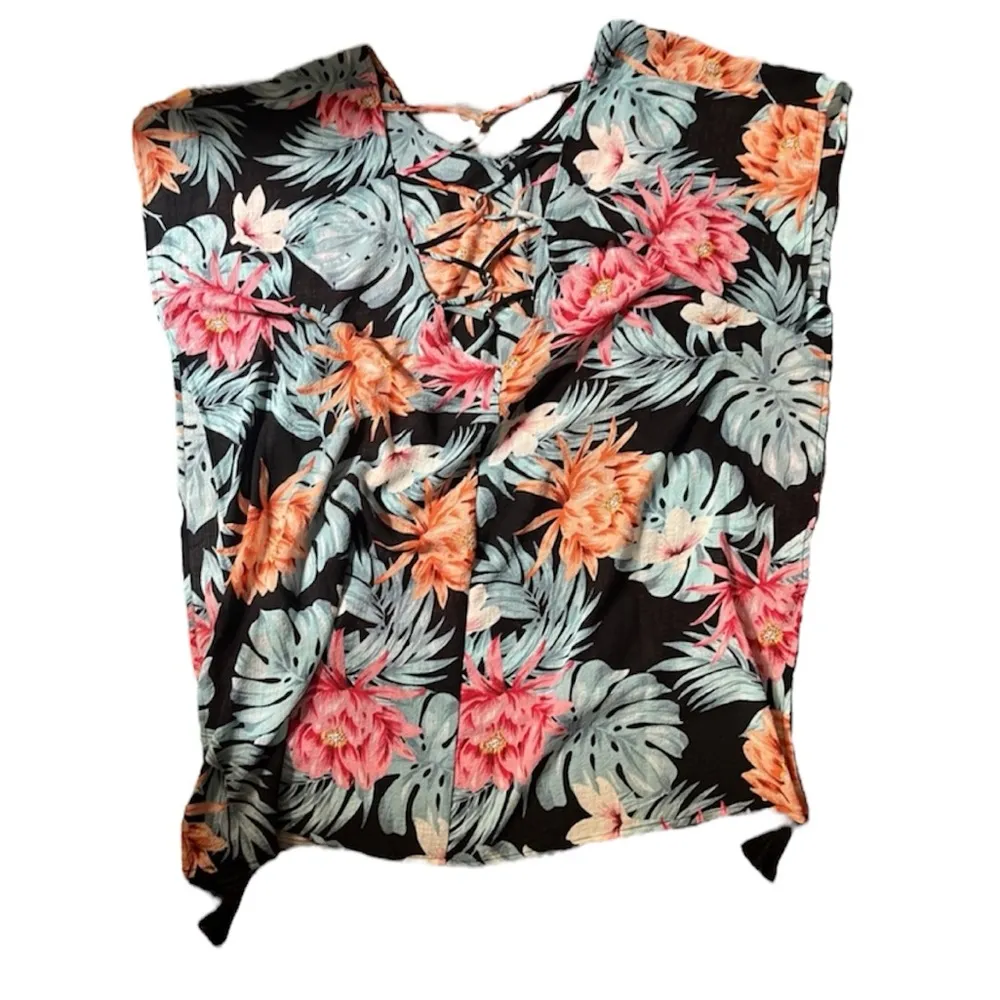 New Kona Sol Multicolor Floral Swim Cover Up Size Medium - Image 9