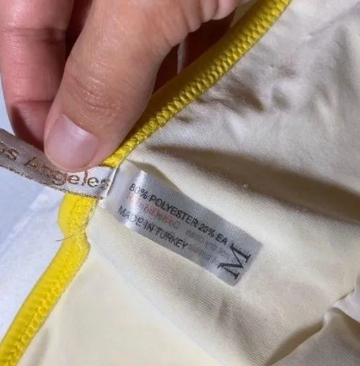 Yellow swim suit flower metal studs Medium - Image 11