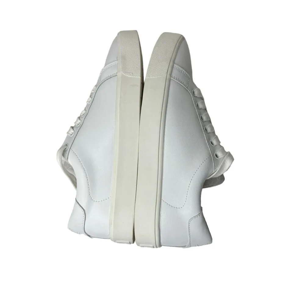 Sam Edelman Ethyl Lace Up Low Top Sneakers Bright White Leather 6.5 - Image 6
