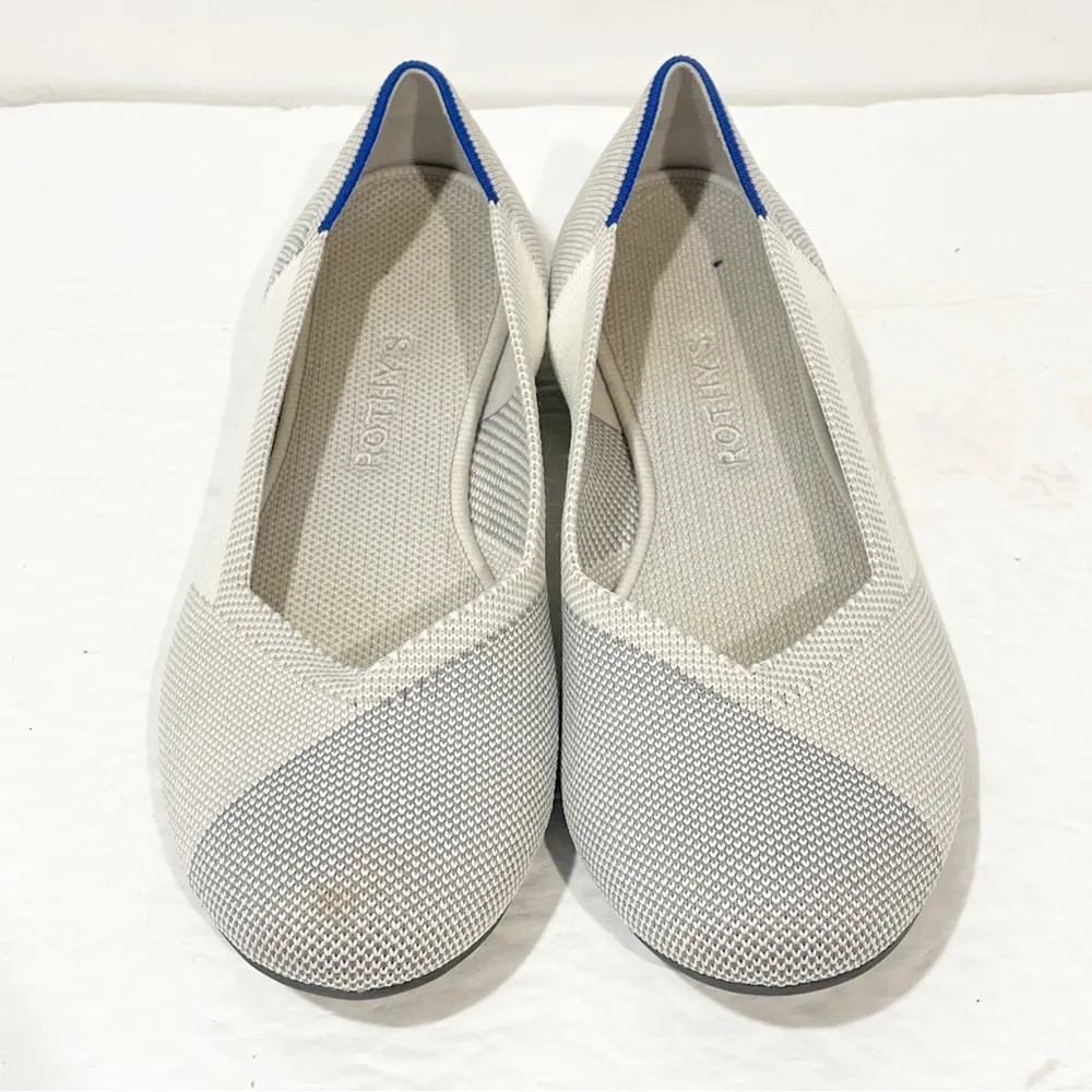 Rothy’s Size 8.5 Grey Multi Shade Round Toe Knit Ballet Flats - Image 2