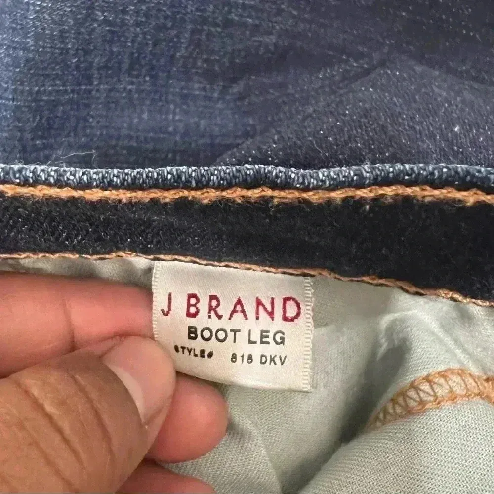 J Brand Boot Leg Jeans Low Rise 818 Ink Medium Wash Y2K Size 26 - Image 10