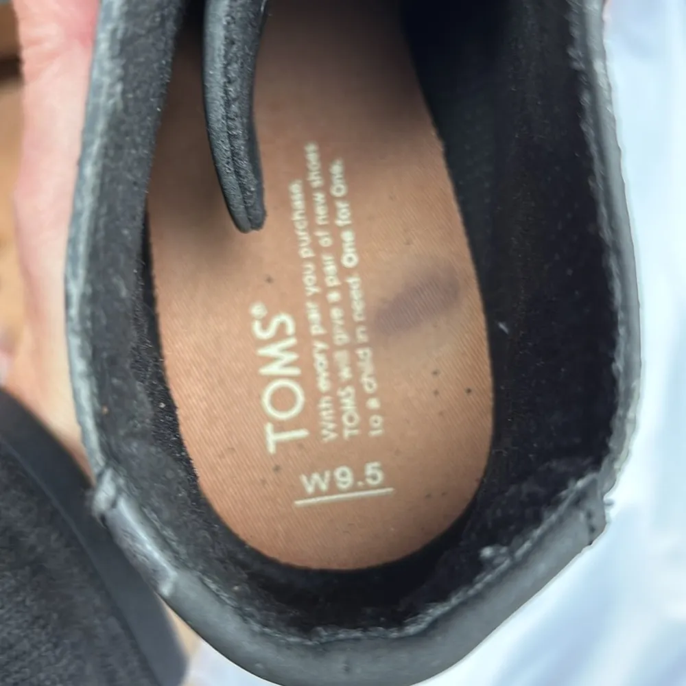 Toms Women's Lunata Boot, Block Heel,  LaceUp, 3" Heel, Black Leather, Size 9.5 - Image 6