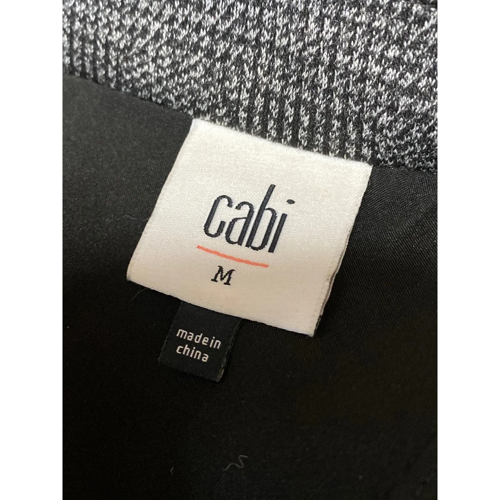 Cabi Gray Plaid Notch Collar Long Sleeve Double Breasted Blazer Coat Jacket Sz M - Image 3