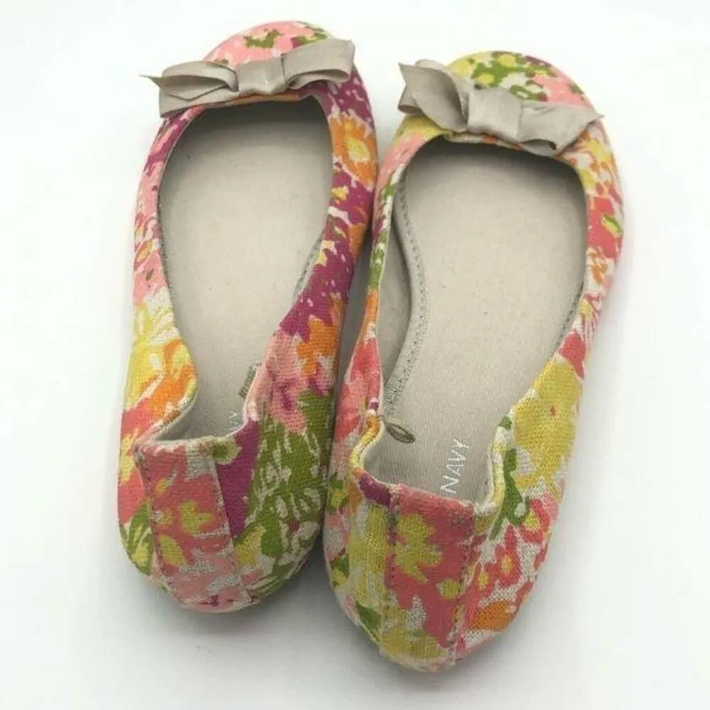 Old Navy Women's Floral Ballet Flats Size 7 - Image 3