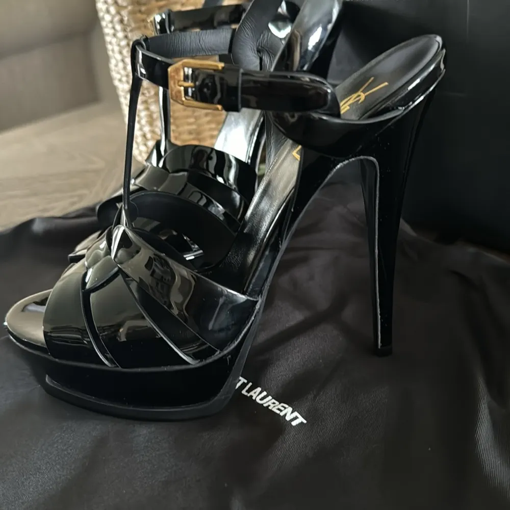 Saint Laurent Tribute T-Strap Platform Sandal, 38.5 EU/8.5US, Brand new, $1,150 - Image 14