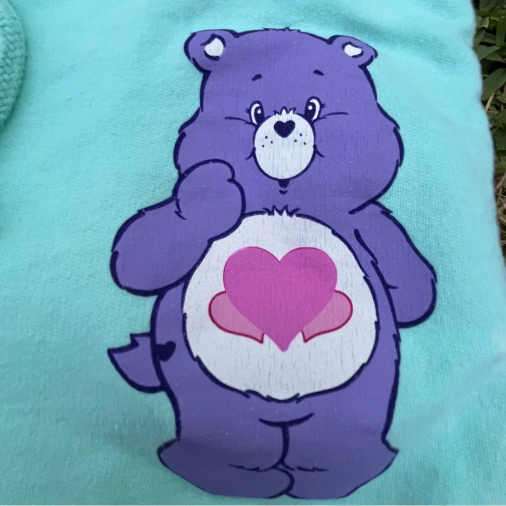 Care Bears harmony bear lounging shorts Green - Image 3