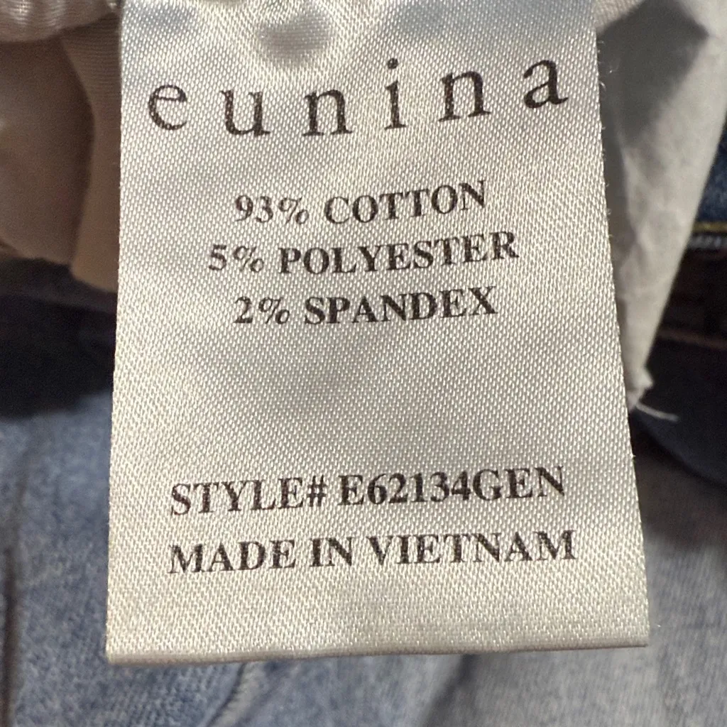 Eunina  High Rise Distressed Crop Blue Jeans - Image 8