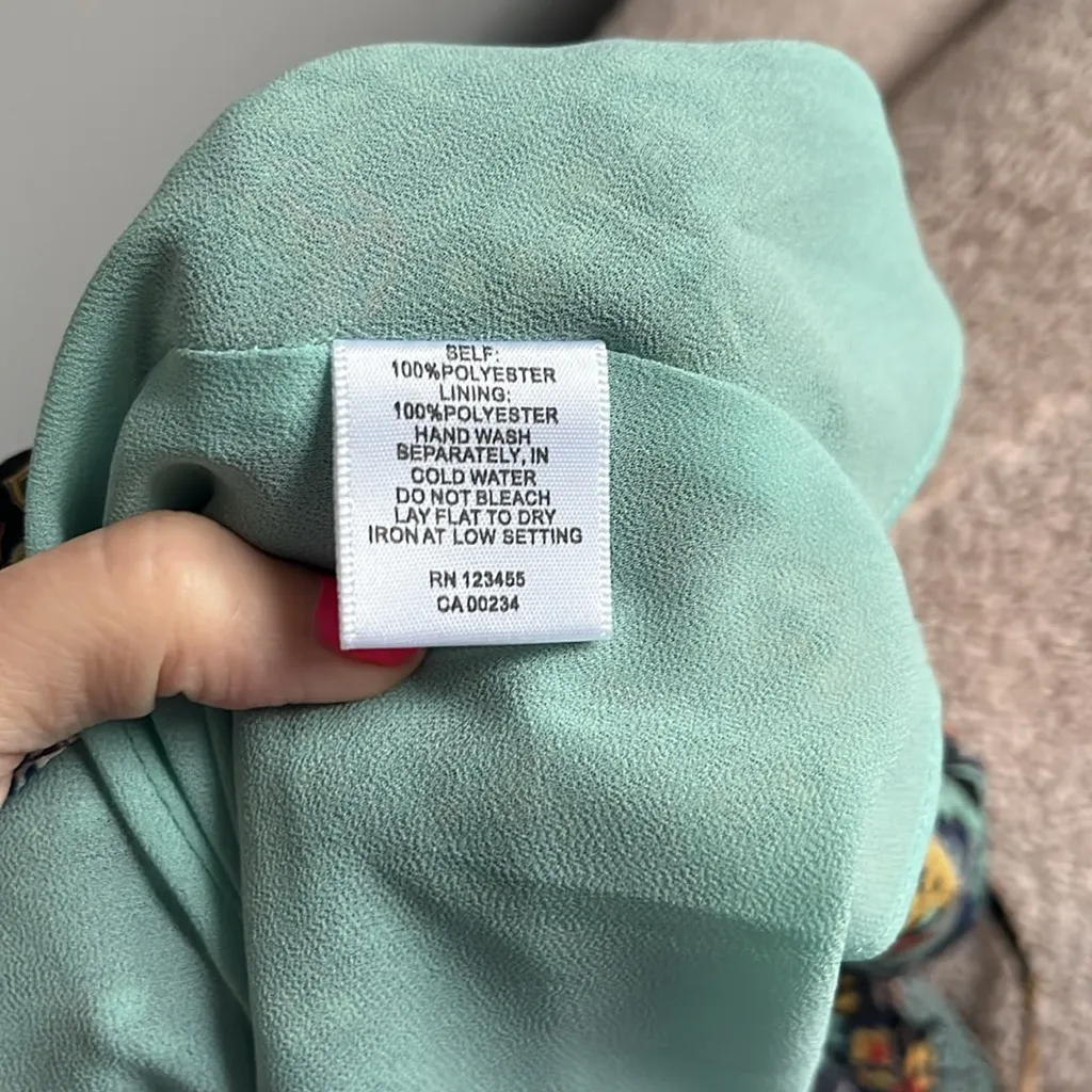 Lord and Taylor Tunic paisley floral Top Dress design Lab Y2k( L) Blue Size M - Image 9